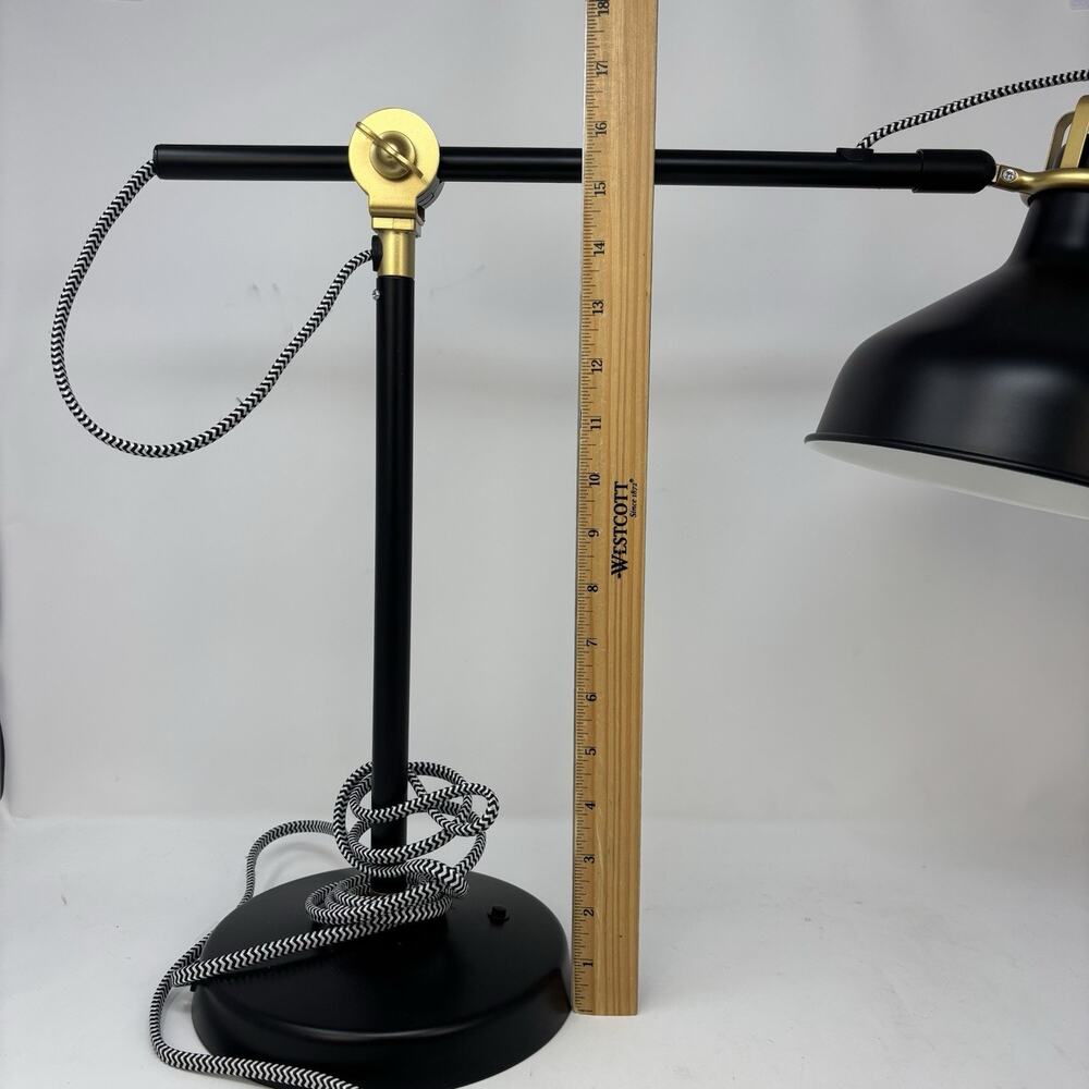 Ikea Desk Table Ranarp B1225 Black Adjustable Work Lamp Reading Light Tested - Picture 4 of 15